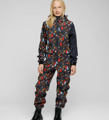 Softshell Onesie for Kids - FOREST
