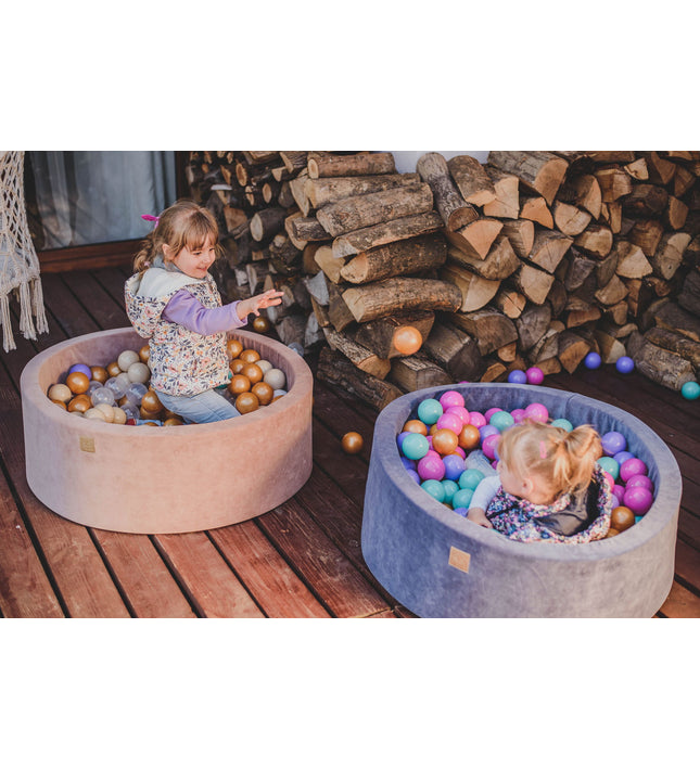 MeowBaby® Baby Foam Ball Pit 90x90x40cm - Model Flower