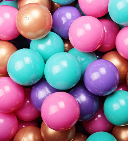 MeowBaby® Baby Foam Ball Pit 90x90x40cm - Model Flower