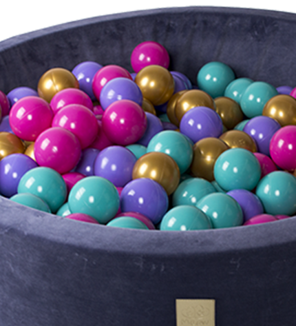 MeowBaby® Baby Foam Ball Pit 90x90x40cm - Model Flower