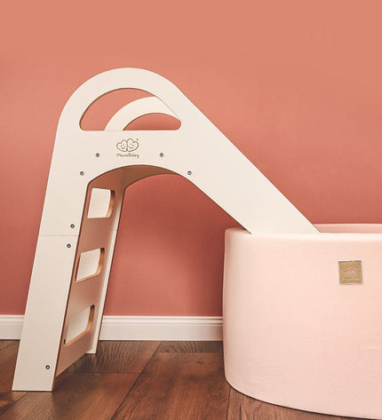 Wooden Indoor Scandi Slide for Children 87x46cm