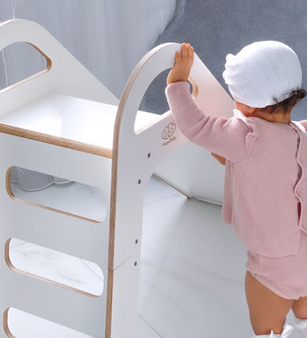 Wooden Indoor Scandi Slide for Children 87x46cm