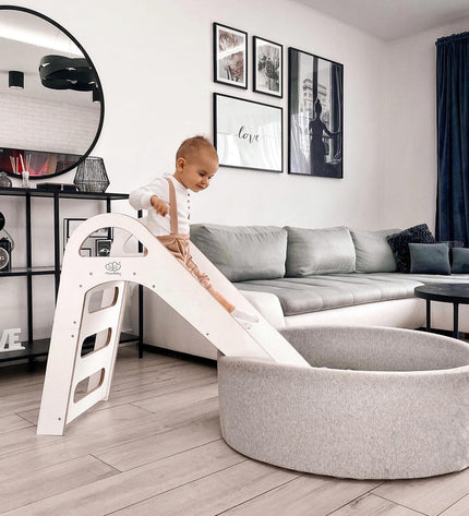 Wooden Indoor Scandi Slide for Children 87x46cm