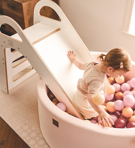 Wooden Indoor Scandi Slide for Children 87x46cm