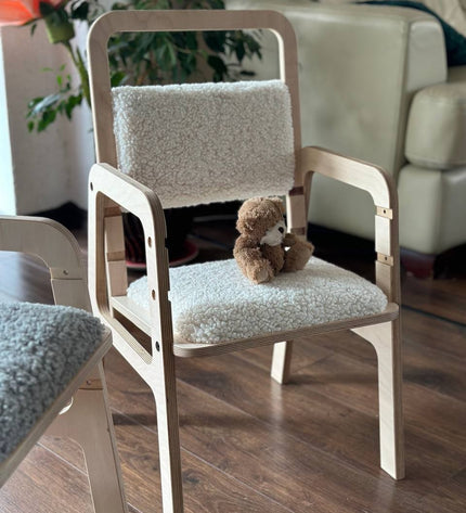 Adjustable Children Chair Luula - Vanilla Lamb