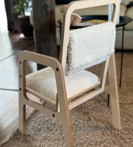 Adjustable Children Chair Luula - Vanilla Lamb