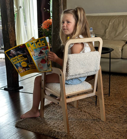 Adjustable Children Chair Luula - Vanilla Lamb