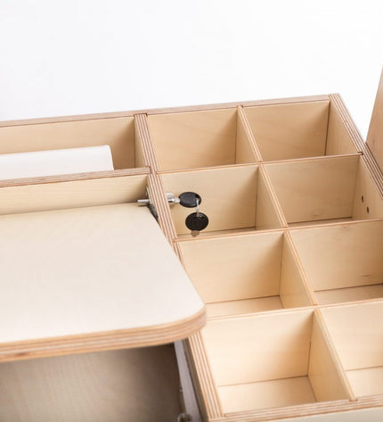 Adjustable Children Montessori Table and Chair Set Julle - Cannon Pink