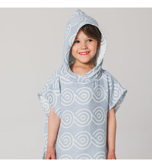 Bamboo Kids Bath Poncho - Light Blue