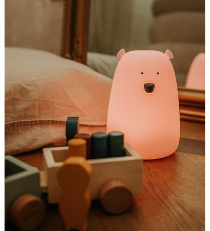 Big Bear Silicone Lamp with Remote - Pink