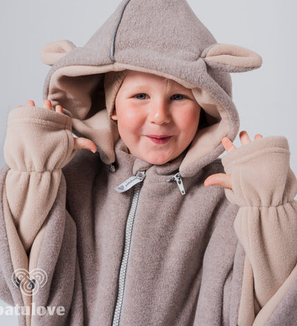 Car Poncho For Kids - Lamb Beige