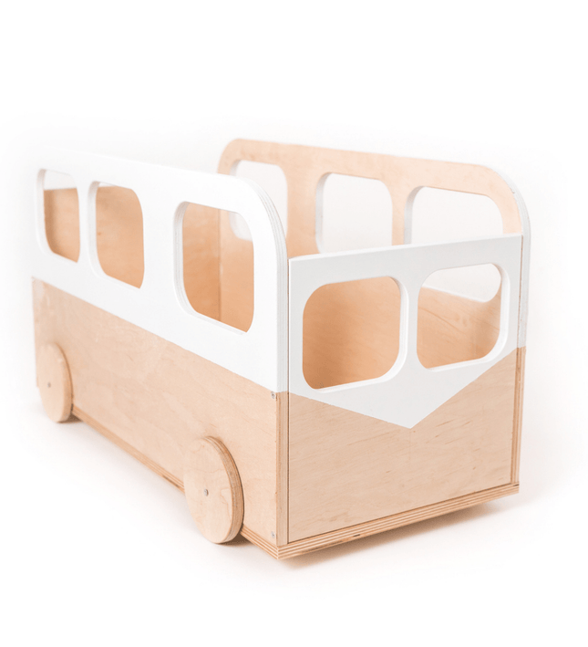 Kids Toy Storage Box on Wheels - Bus