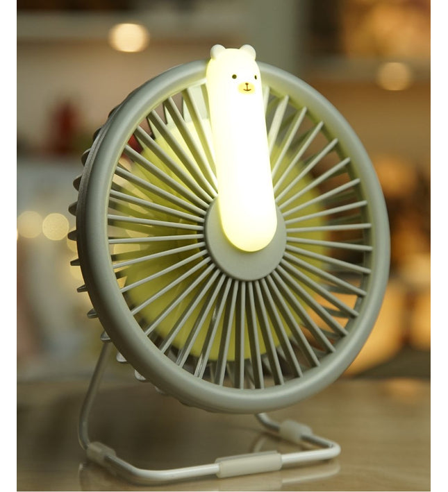 Little Bear Fan Lamp - Grey