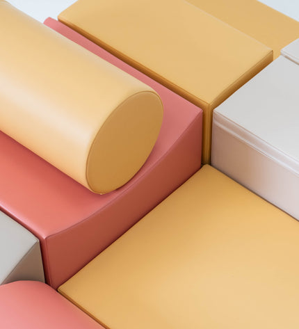 Soft Play 8 Foam Block Set - Pastel Pink Adventurer