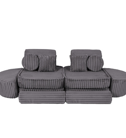 Medium Modular Sofa for Kids - Churros Jurassic Grey Plus