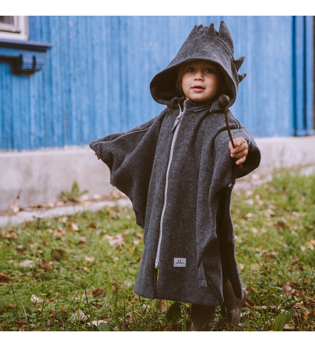 Merino Wool Car Poncho For Kids - Dragon
