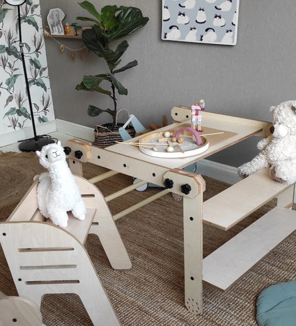Montessori Climbing Set / Table / Drawing Board NABU