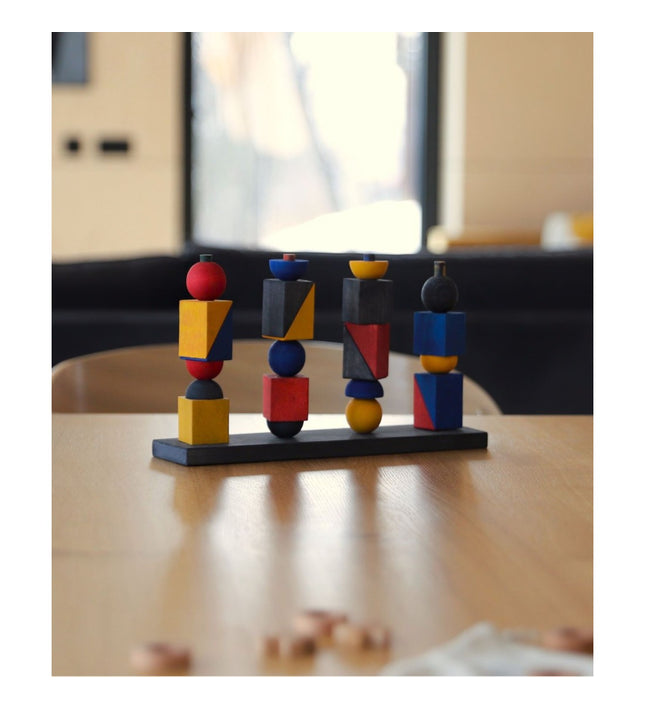 Montessori-inspired Modern Stacking Toy Modern X