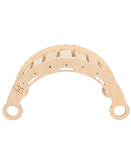 Snug Rocker for Kids - Natural With Beige Pillow