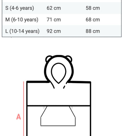 Surfbunny Kids Bath Poncho - Latte