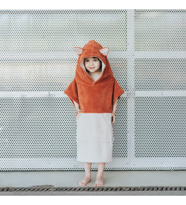 Surffoxy Kids Bath Poncho - Orange