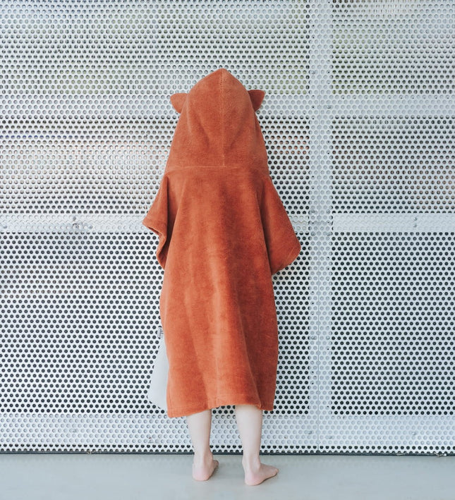 Surffoxy Kids Bath Poncho - Orange
