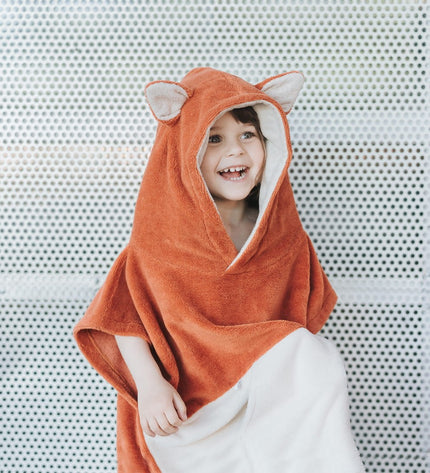 Surffoxy Kids Bath Poncho - Orange