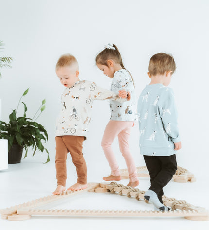 TipiToo® Large Balance Beam 3 Piece Set - Jute Rope