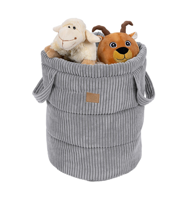 Toy Storage Basket for Kids – Grey