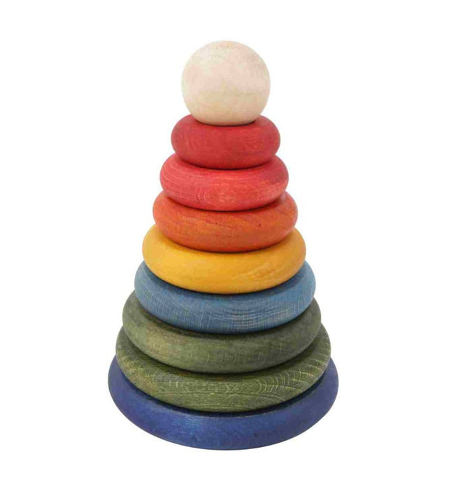 Wooden Round Pyramid - Colorful